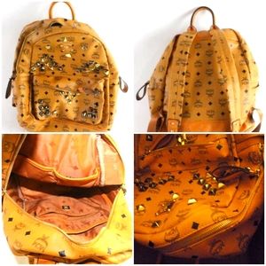 MCM Studded Backpack (L)